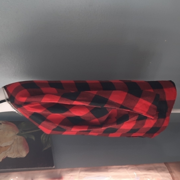 Buffalo Check Dolman Brushed Flannel Open front Cardigan - Picture 6 of 7